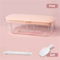 Miniatyrbild 1 av 10: 24 Grids Ice Cube Container Box Press Typ Ice Cube Maker ROSA pink