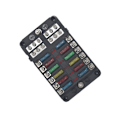 Miniatyrbillede 5 af 10: 12-vejs sikringsboks Marine FuseBox 12V 32V Bus Bar Car Kit