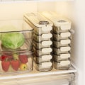 Pikkukuva 4 / 10: Dumpling Storage Box Jääkaappi Raikas säilytyslaatikko BEIGE ONE Beige One Layer-One Layer