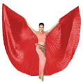 Pikkukuva 1 / 10: Belly Dance Wings Isis Wings RED OPEN OPEN Red Open-Open