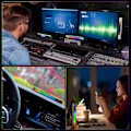 Miniatyrbillede 4 af 10: RGB Natlampe Musik Rhythm Light SORT 16LED MED APP 16LED Black 16Led with app-16Led with app