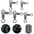 Miniatyrbillede 5 af 10: 50stk/sæt Fishing Swivels Ærmer Rolling Swivel 4X5 4X5 4x5