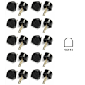 Pikkukuva 1 / 10: 20 kpl High Heel Tips Heel Pins 10X10MM 10x10mm