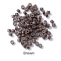 500 STK Hårperler Micro Links Ringer BRUN Brown