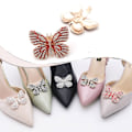 Miniatyrbillede 4 af 9: Rhinestone Shoe Clip Butterfly Shiny Dekorativ Clip 2 2 2