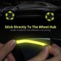 Miniatyrbilde 3 av 10: 80 stk Hub Reflekterende Klistremerke Dekorative Strips 3 3 3