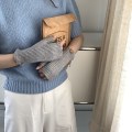 Miniatyrbillede 1 af 10: 1 Par Halvfinger Handsker Fingerløse vanter GRÅ Gray