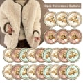 Miniatyrbilde 4 av 10: 10 Stk Rhinestone Knapper Perle Hårnåler ROSA 25MM Pink 25mm
