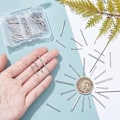 Miniatyrbillede 2 af 4: Blank Bar Charms Rustfrit stål Lang Bar Lang Bar Shape Charms