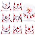Miniatyrbillede 7 af 10: Foxes Mask Masquerade Mask TYPE E TYPE E Type E