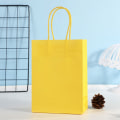 Miniatyrbillede 5 af 10: 6 STK Farvede Kraftpapirposer Rektangulær Gave GUL Yellow