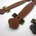 Miniatyrbild 7 av 10: Zinklegering Läderhandtag Läderbox Handtag LJUSBRUN 96MM Light Brown 96mm-96mm