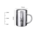 Pikkukuva 1 / 10: Kahvikuppi, kaksipohjainen muki SILVER 250ml 250ml silver 250ml-250ml