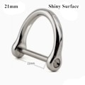 Miniatyrbilde 1 av 10: Solid karabinkrok D buestifter 21MMSHINY OVERFLATE BLANKENDE OVERFLATE 21mmShiny Surface