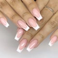 Pikkukuva 6 / 10: 24 kpl Fake Nails Lyhyet ranskalaiset JP2224 JP2224 JP2224
