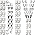 Miniatyrbilde 8 av 8: Lenker Bail Beads Spacer Beads Connector Tube Links