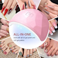 Miniatyrbild 9 av 10: Nageltork UV LED Nagellampa ROSA 1 1 pink 1-1