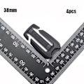 Miniatyrbillede 7 af 7: 4 stk Webbing Strap Spænde Skyder Fastener 25MM 25mm