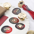 Miniatyrbilde 10 av 10: Seal Kobberhode Voks Seal Stamp 10 10 10