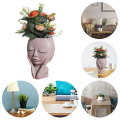 Miniatyrbild 8 av 10: Girl Face Head Statue Docka Blomkruka E E E