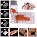 Miniatyrbilde 10 av 10: Mini Murstens Silikonform Flis Modellform 1 1