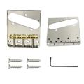 Miniatyrbild 4 av 10: Electric Guitar Bridge Tele Telecaster Askfat Bridge SILVER Silver