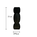 Miniatyrbillede 2 af 10: Minimalistisk Vase Sort Vase SORT A A black A-A