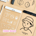 Miniatyrbillede 7 af 10: Folder Board Udklipsholder C C C