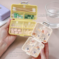 Miniatyrbild 3 av 7: Pill Box Pill Förvaringsbox LILA RECTANGLE RECTANGLE Purple Rectangle-Rectangle