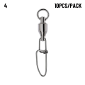 Miniatyrbilde 1 av 10: 10 stk/pakke Lager svingbare ovale splittringer 4 4 4