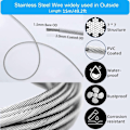 Miniatyrbillede 8 af 8: Wire Trellis Kit Kabler Wire Rope Kit String Light Hanging Kit