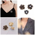 Miniatyrbillede 9 af 10: Camellia Broche Camellia Pin STYLE 2 STYLE 2 Style 2