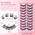 Miniatyrbilde 7 av 10: 10 par klyngevipper ser ut som extensions DIY10-1 DIY10-1 DIY10-1