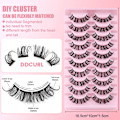 Miniatyrbilde 7 av 10: 10 par klyngevipper ser ut som extensions DIY10-2 DIY10-2 DIY10-2