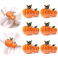 Miniatyrbilde 6 av 10: 1/6stk Serviettringer Metall Serviettringholder 6STK 6STK 6pcs