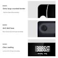 Miniatyrbillede 7 af 10: Digital badevægt Body Fat BMI Monitor SORT Black