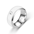 Miniatyrbilde 1 av 9: NFC Smart Ring Finger Digital Ring WHITE 12 12 WHITE 12-12