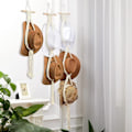 Miniatyrbillede 6 af 10: Macrame Hattehylde Hat Displaystativ LAG LAG layer