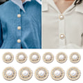 Pikkukuva 5 / 10: Rhinestone Pearl Buttons Paidan napit 18MM10KPL 10KPL 18MM10pcs