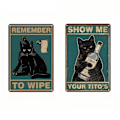 Miniatyrbild 1 av 7: Bajsar du Kattskylt Katt Badrumsinredning TYP 3 TYP 3 TYPE 3