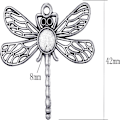 Pikkukuva 6 / 6: Pyöreä sudenkorento-riipustarjottimet Dragonfly-riipus