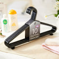 Miniatyrbillede 1 af 8: 10 Stk Bøjler Tøjstativ Multifunktion Black 10Pcs-10Pcs
