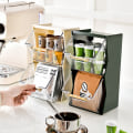 Miniatyrbillede 6 af 10: Kaffestativ Sortering Opbevaringsboks HVID white