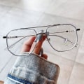 Pikkukuva 3 / 10: Anti-Blue Light Lasit Ylisuuret silmälasit MUSTA SILVER MUSTA Black silver