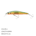 Pikkukuva 1 / 10: uppoava Minnow Baits Fish Hooks J J J