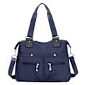 Miniatyrbild 10 av 11: Axelväska med stor kapacitet Vattentät Multi Pocket Women Tote Nylon Khaki