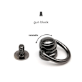 Miniatyrbillede 1 af 7: 10 stk./pakning Nitte Stud Ball Nail SORT A A black A-A