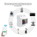 Miniatyrbilde 8 av 10: Elektrisk energimåler AT4PW Smart Switch WIFI Rail Meter 100A