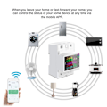 Miniatyrbillede 8 af 10: Elektrisk energimåler AT4PW Smart Switch WIFI Rail Meter 100A
