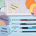 Miniatyrbillede 4 af 6: 8 Pads Side Bogmærker Klistermærker Sticky Notes Klare Sticky Tabs